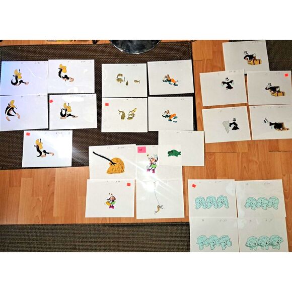 1930's Cartoons 1970 remakes 23 Cels Warner Bros Looney Tunes & Charles Mintz - Picture 11 of 12